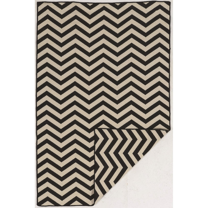 Salonika Reversible Chevron Purple 5X8 Image 1