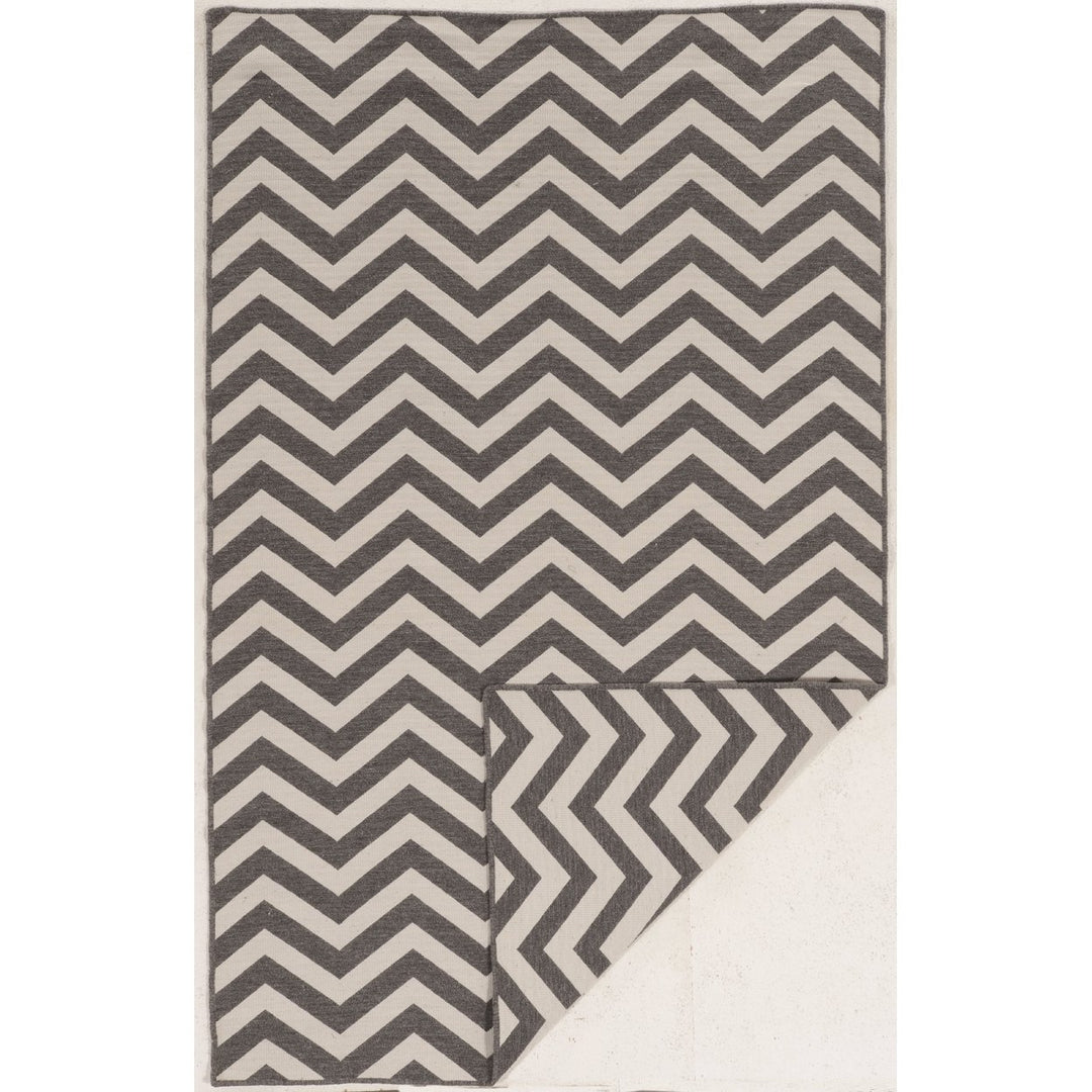 Salonika Reversible Chevron Purple 5X8 Image 4