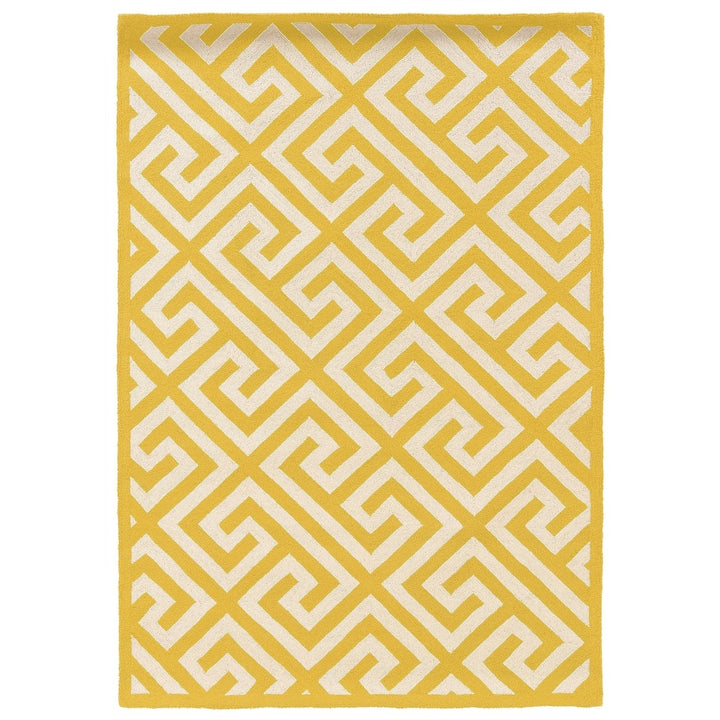 Silhouette Greekkey Yellow and Ivory 8X10 Image 3