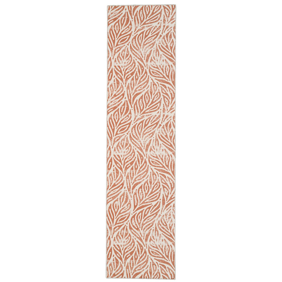 Washable Leona Ivory/Rust 2X8 Image 2