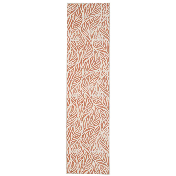 Washable Leona Ivory/Rust 2X8 Image 2