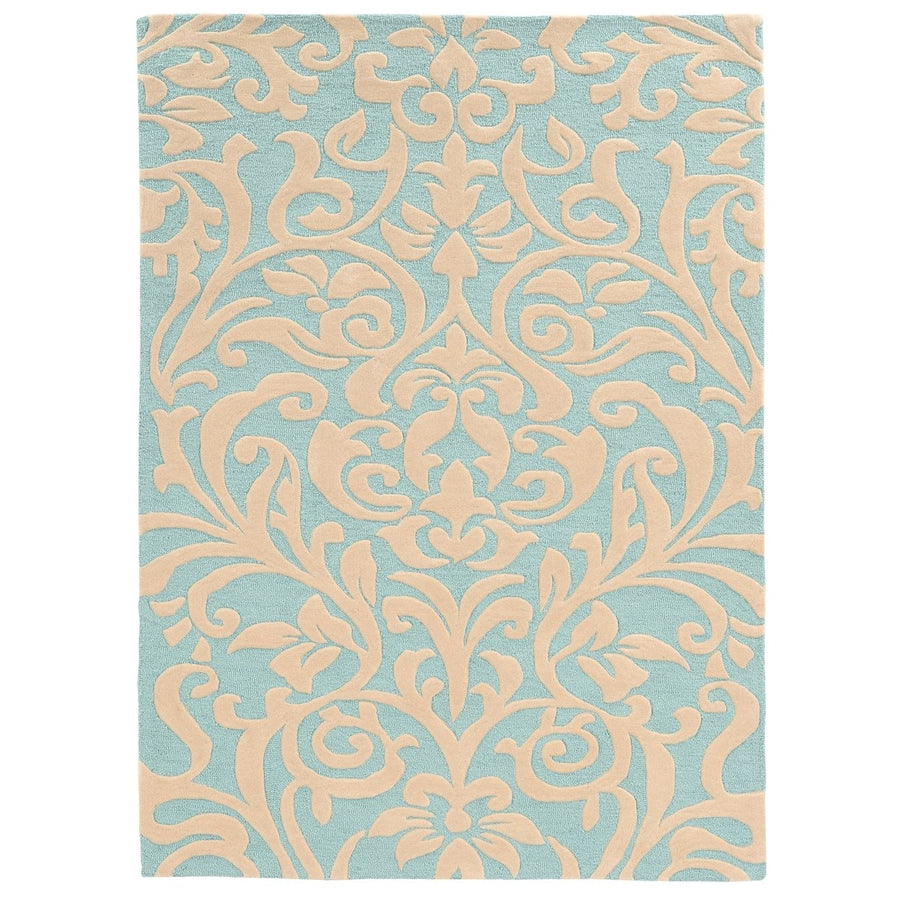 Trio Damask Aqua and Ivory 8X10 Image 1