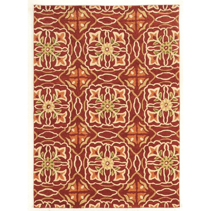 Trio Ikat Sand and Teal 8X10 Image 1