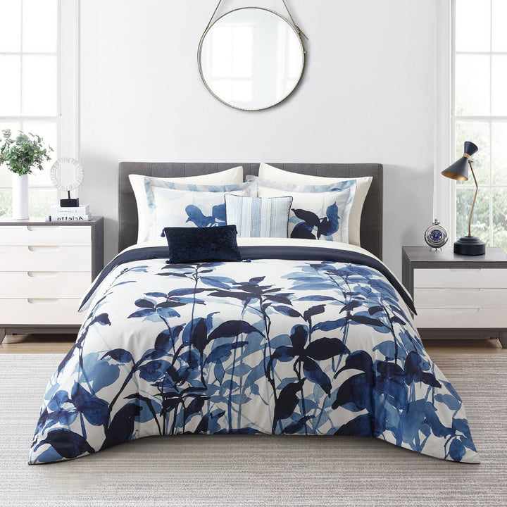 Ivie 5 Piece Comforter Set, Watercolor Floral Pattern Print, Includes Matching Pillow Shams Image 3