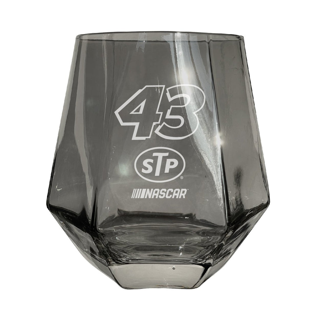 43 Erik Jones STP Officially Licensed Engraved Diamond Wine Glass Image 1