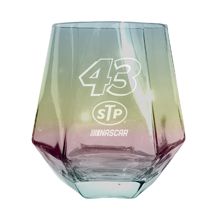 43 Erik Jones STP Officially Licensed Engraved Diamond Wine Glass Image 1