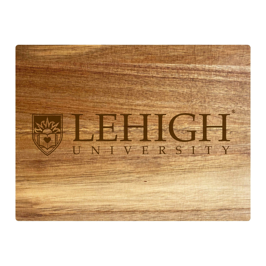 Lehigh University Mountain Hawks Small 8" x 6" Engraved Acacia Wooden Cutting Board Image 1