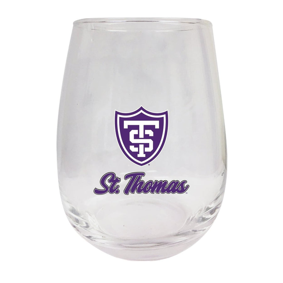 University of St. Thomas 15 oz Stemless Wine Glass Image 1