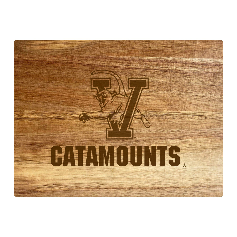 Vermont Catamounts Small 8" x 6" Engraved Acacia Wooden Cutting Board Image 1