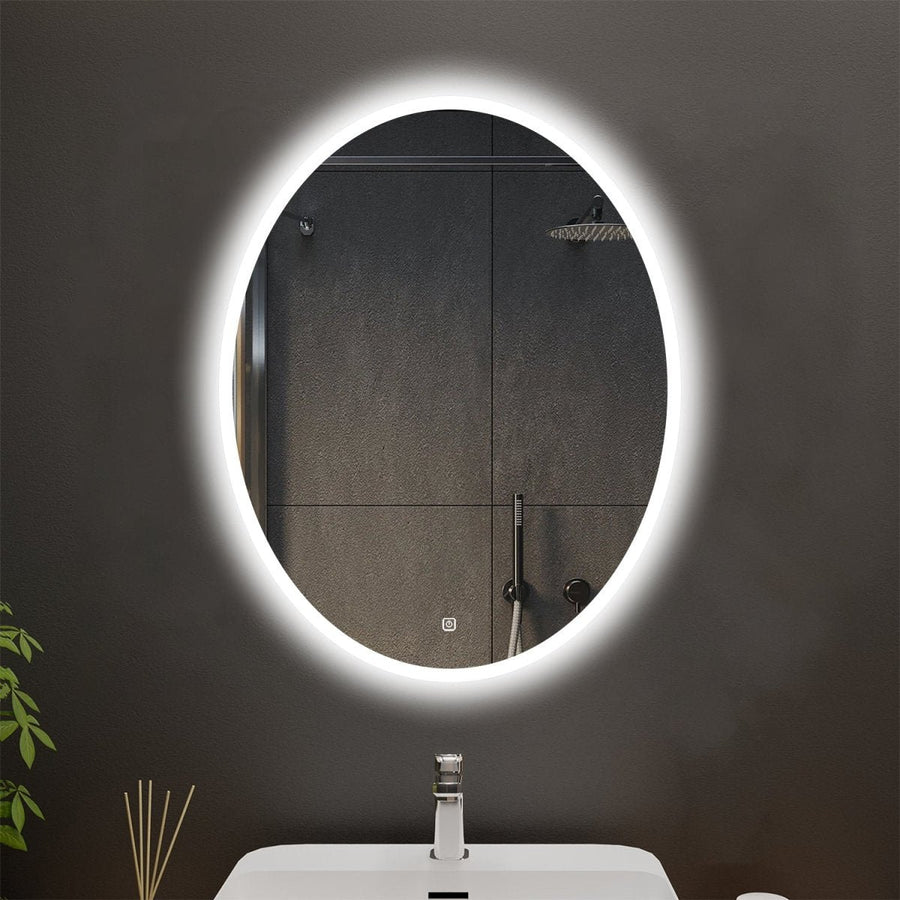 Ovoid Customized Oval LED Bathroom Mirror Image 1