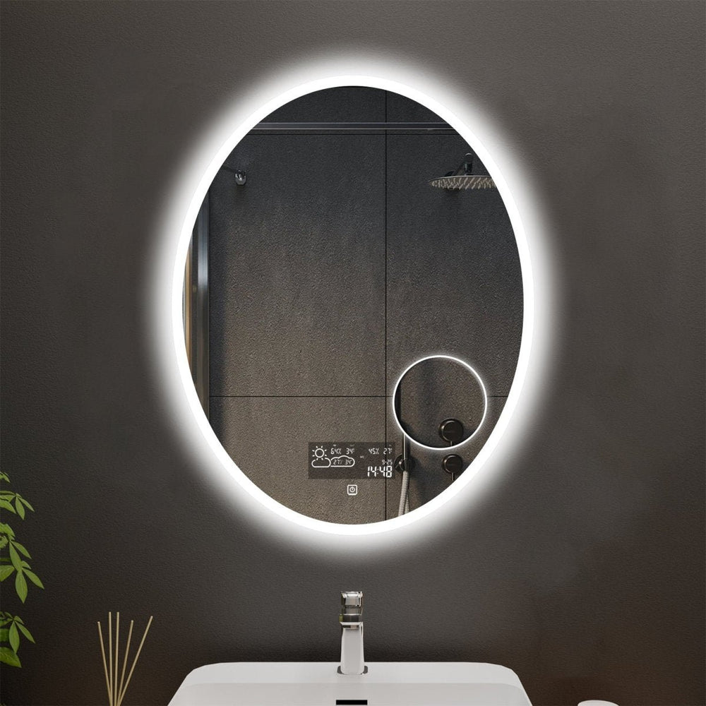Ovoid Customized Oval LED Bathroom Mirror Image 2