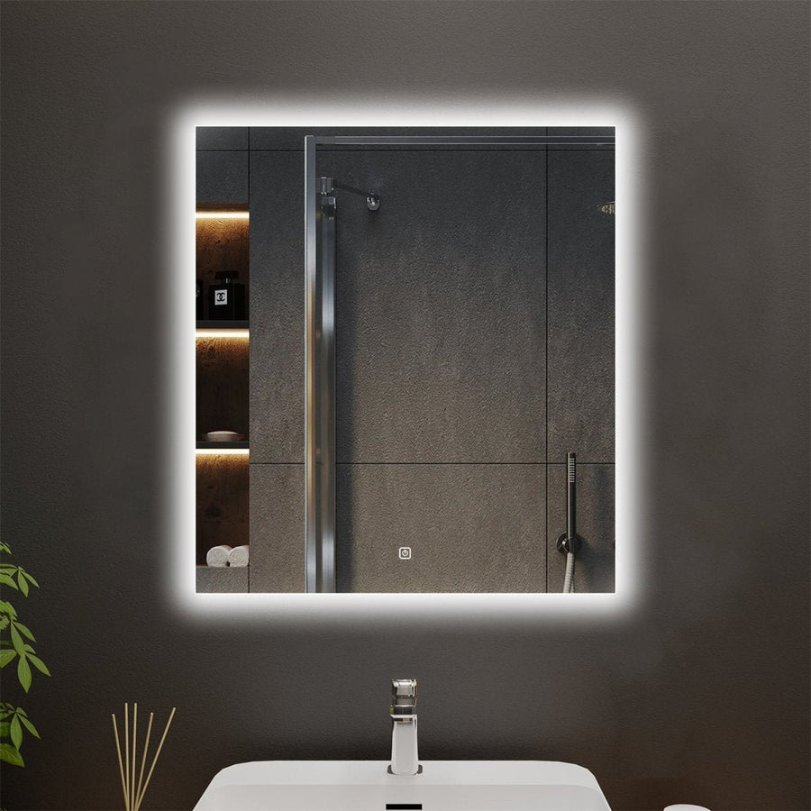 Vistas Customized Rectangle LED Bathroom Mirror, Backlit Image 1
