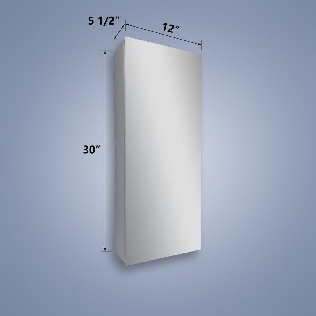 Rim 12 in. W X 32 in. H Single Medicine Cabinet without Light Image 3