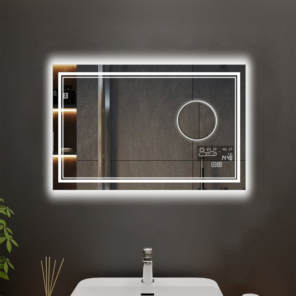 Linea Customized Rectangle LED Bathroom Mirror Image 2
