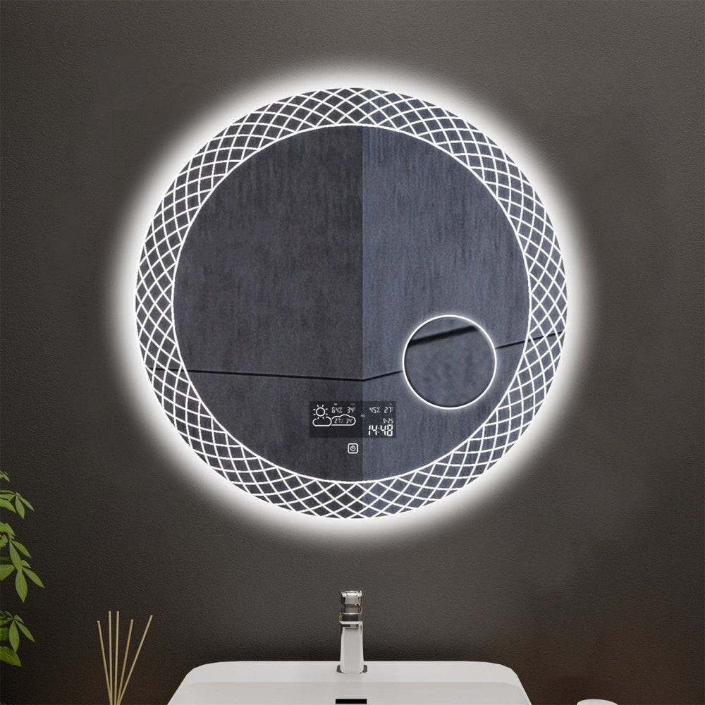 Globe Customized Round LED Bathroom Mirror Image 2