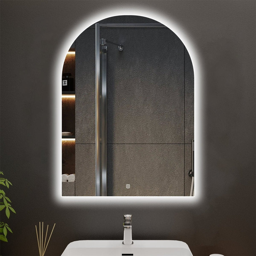 Myths Customized Arched LED Bathroom Mirror, Backlit Image 1