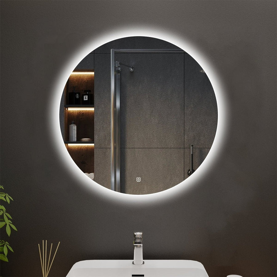 Nimbus Customized Round LED Bathroom Mirror, Backlit Image 1