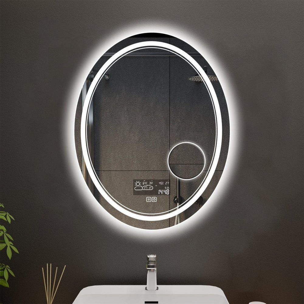 Orbital Customized Oval LED Bathroom Mirror Image 2