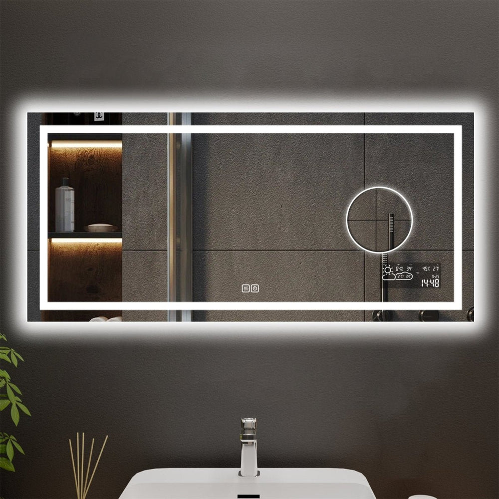 Aurora Customized Rectangle LED Bathroom Mirror Image 2