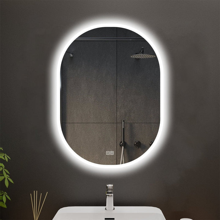 Ellipse Customized Oval LED Bathroom Mirror Image 1