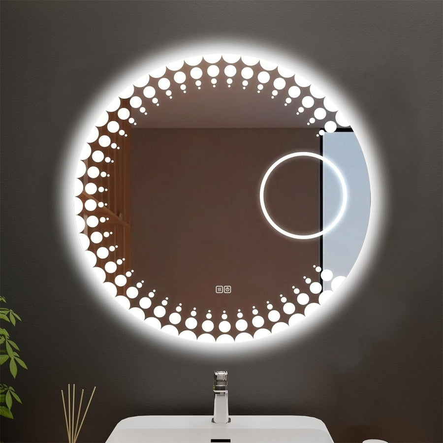 Circlet Customized Round LED Bathroom Mirror Image 1