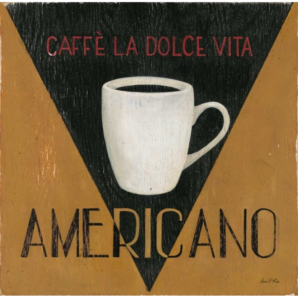 Caffe La Dolce Vita Americano Poster Print by Arnie Fisk-VARPDX011FIS1364 Image 1