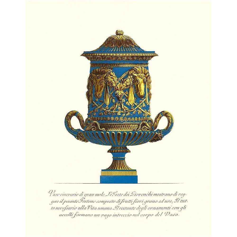 Blue Urn I Poster Print - Piranesi-VARPDX06000D Image 1