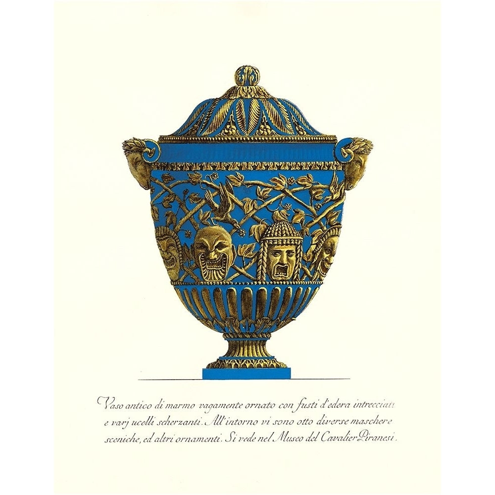 Blue Urn III Poster Print - Piranesi-VARPDX06002D Image 1