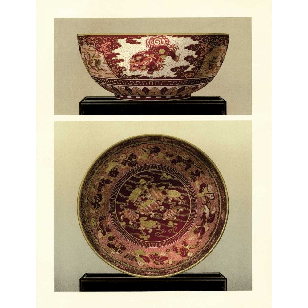 Oriental Bowl and Plate I Poster Print - Unknown-VARPDX06010D Image 1