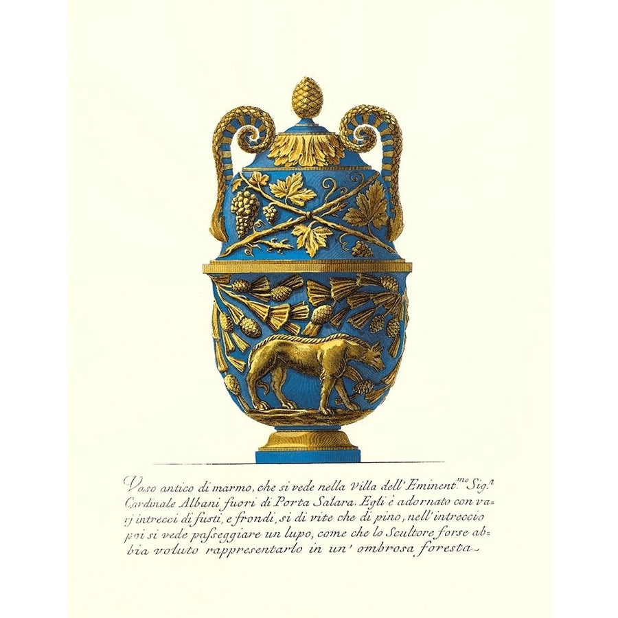 Blue Urn II Poster Print - Piranesi-VARPDX06001D Image 1