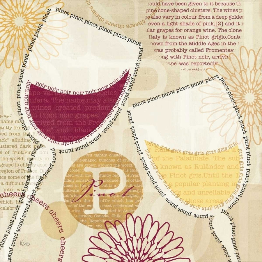 Wine Script I Poster Print by Veronique Charron-VARPDX10094 Image 1