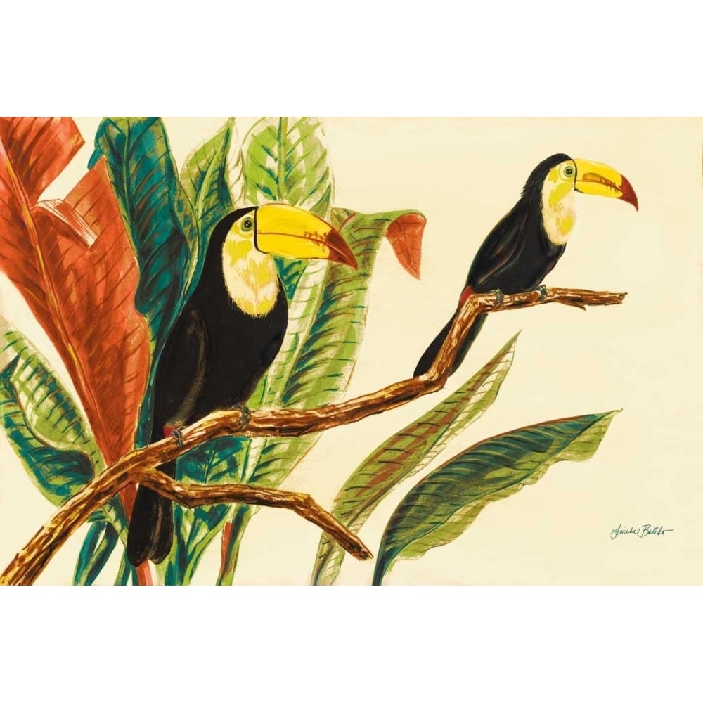 Tropical Toucans II Poster Print by Linda Baliko-VARPDX10163A Image 1