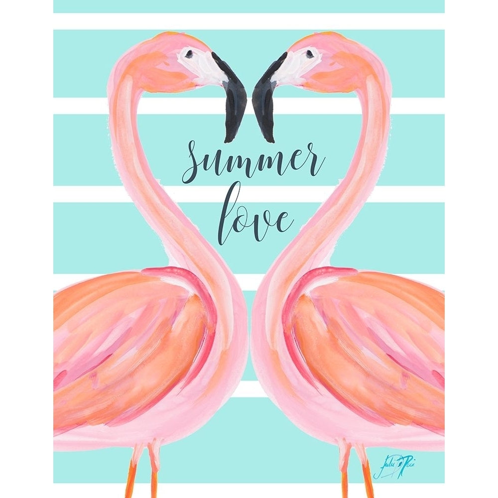 Flamingo Summer Love Poster Print by Julie DeRice-VARPDX10191M Image 1