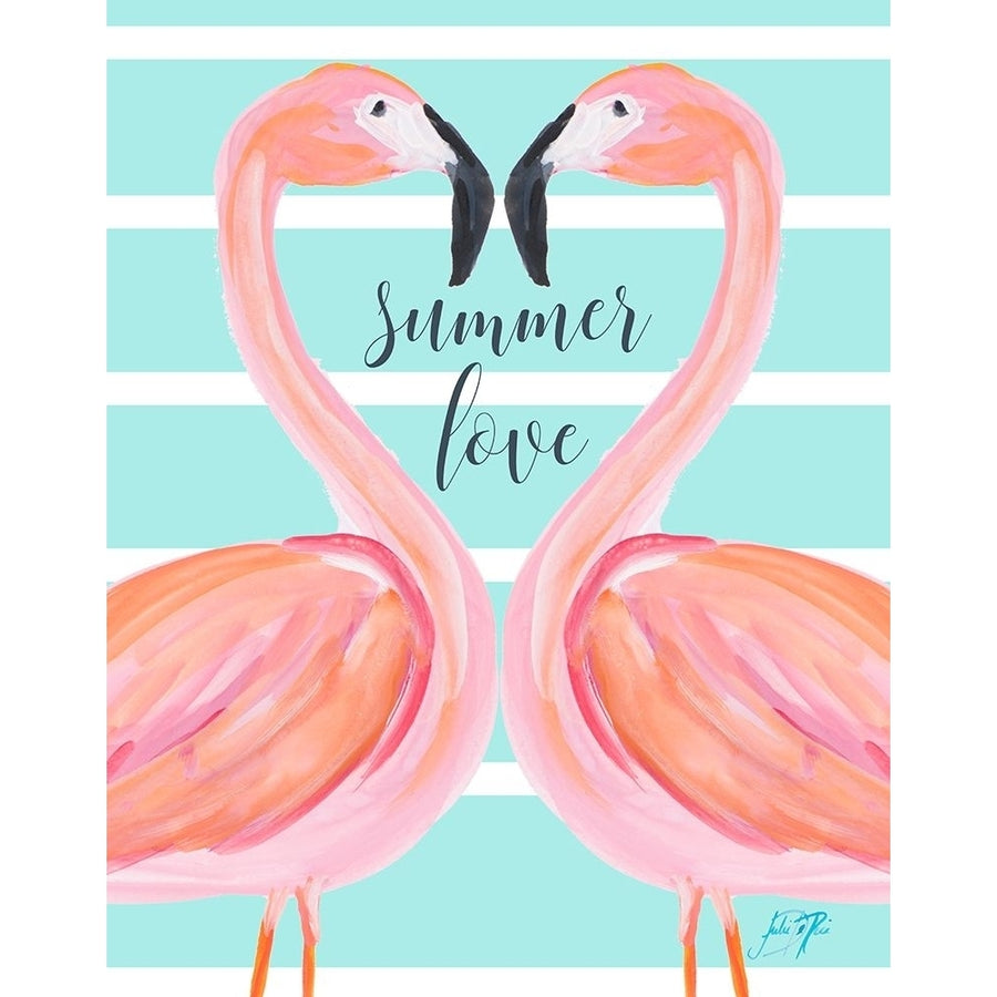 Flamingo Summer Love Poster Print by Julie DeRice-VARPDX10191M Image 1