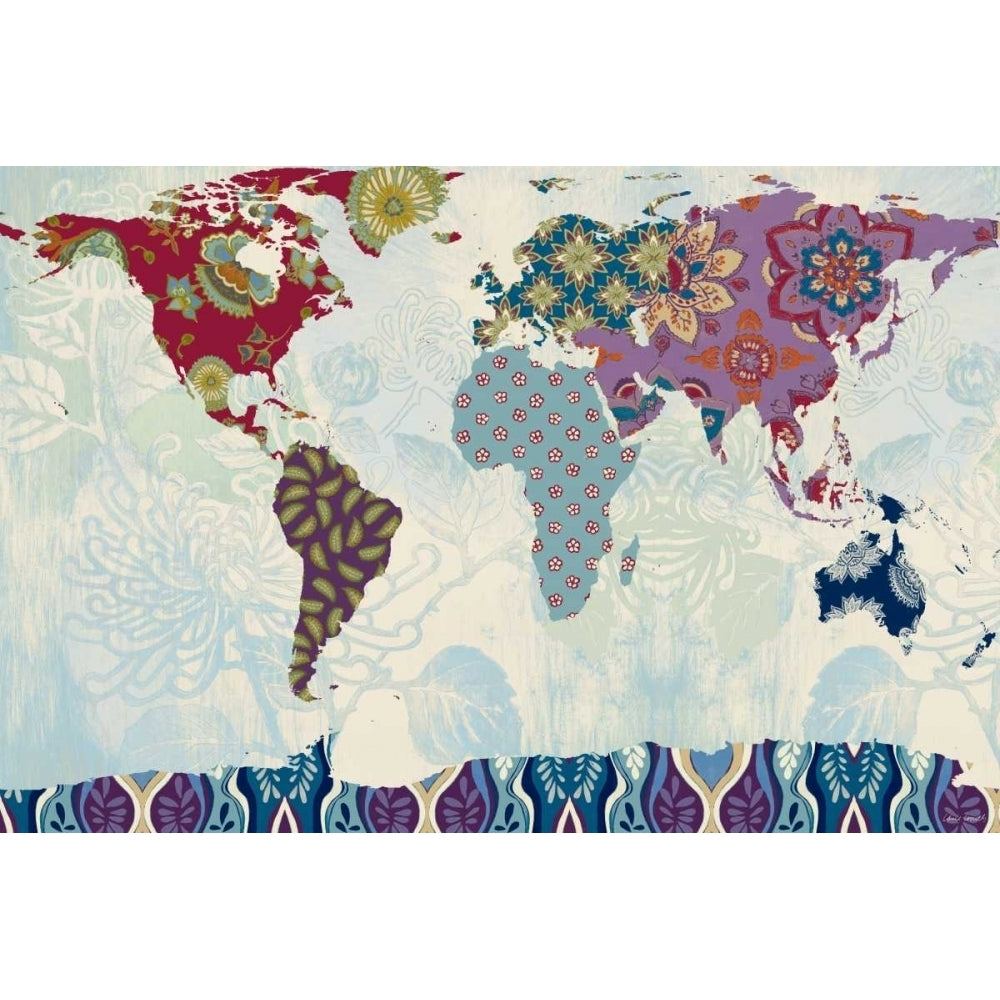 Patchwork World Map Poster Print by Lanie Loreth-VARPDX10283D Image 1