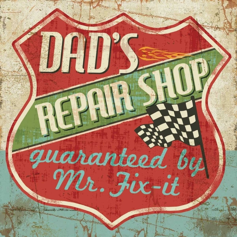 Mancace IV - Dads Repair Shop Poster Print by Pela Studio-VARPDX10314 Image 1