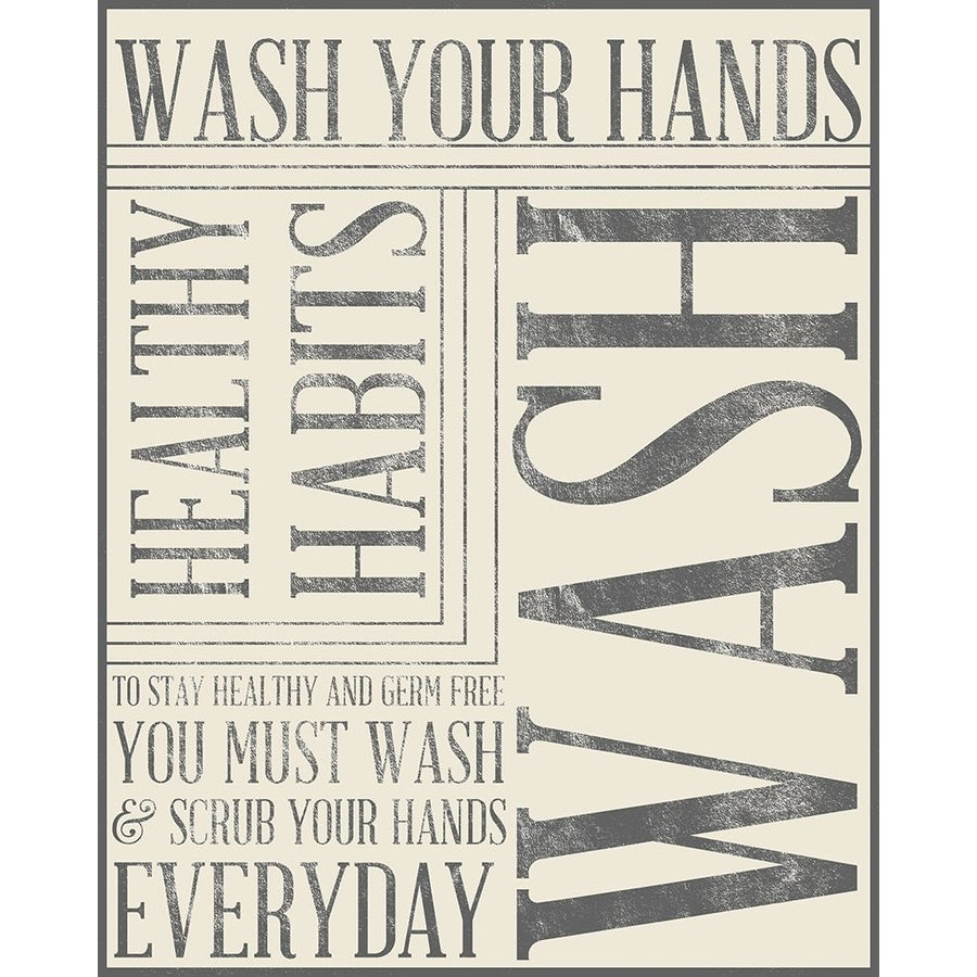 Bath Reminders in Gray III Poster Print by SD Graphics Studio SD Graphics Studio-VARPDX10445A Image 1