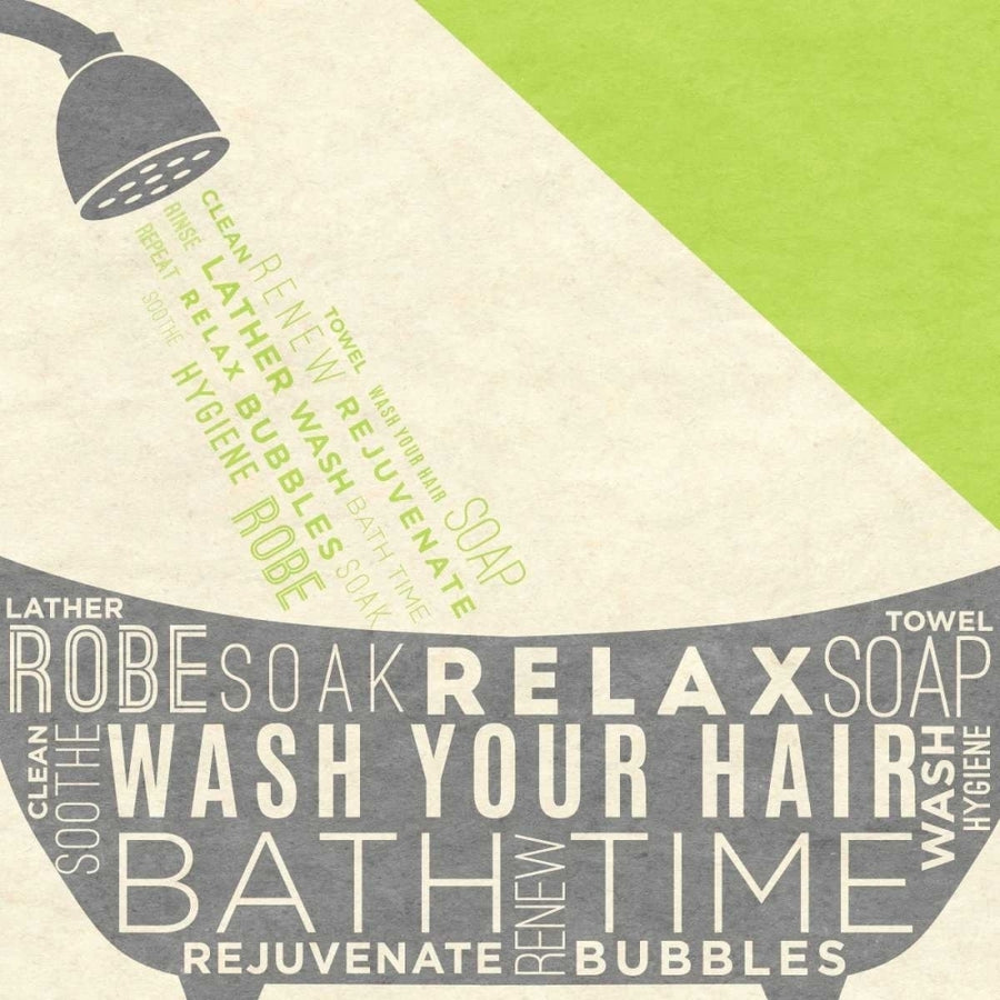 Lime Bath Time I Poster Print by SD Graphics Studio-VARPDX10445C Image 1