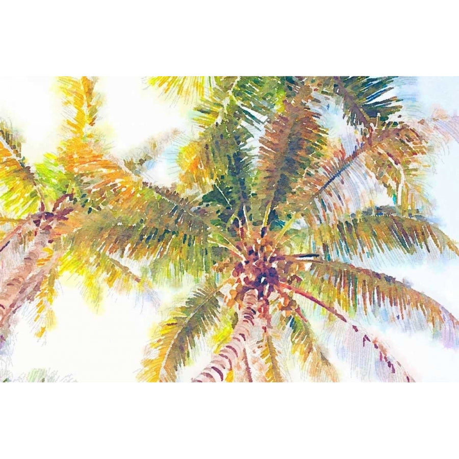 Sideway Watercolor Palms I Poster Print by Emily Navas-VARPDX10541A Image 1