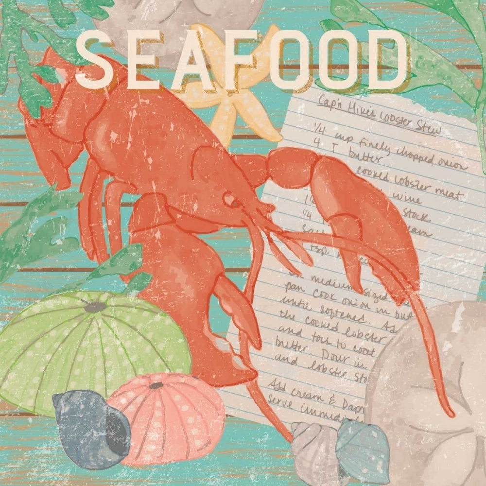 Fresh Seafood II Poster Print - Leslie Mark-VARPDX105622D Image 1