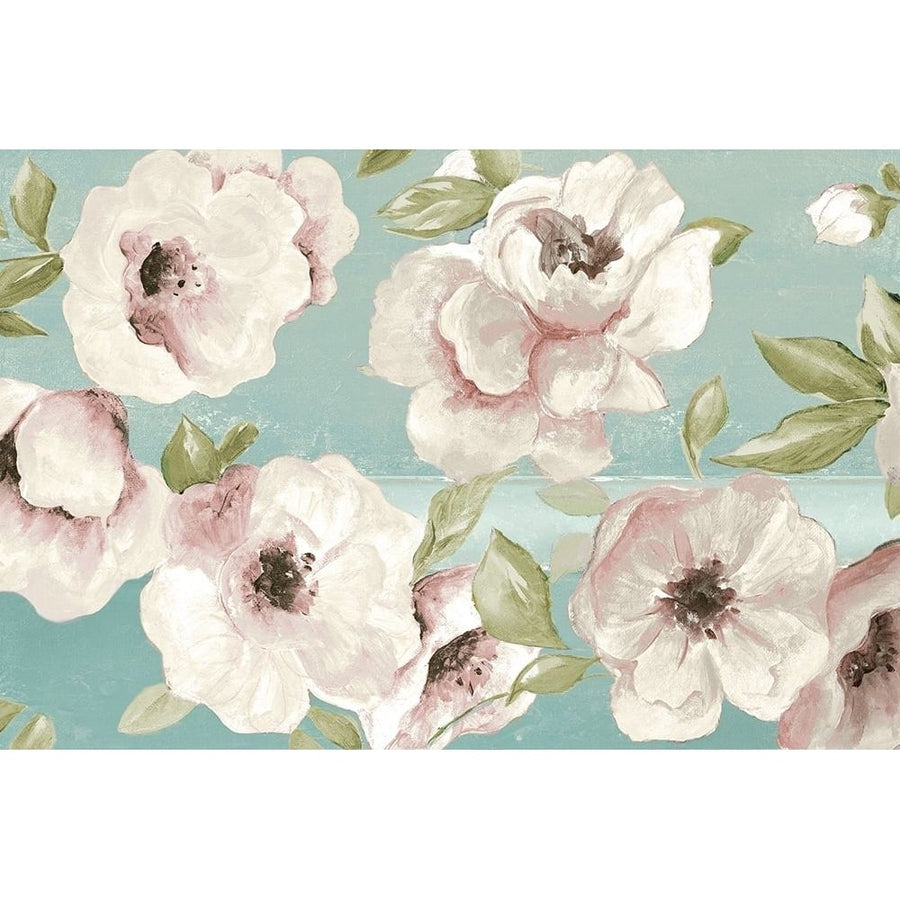 Blush Flowers on Teal by Patricia Pinto-VARPDX10592CC Image 1