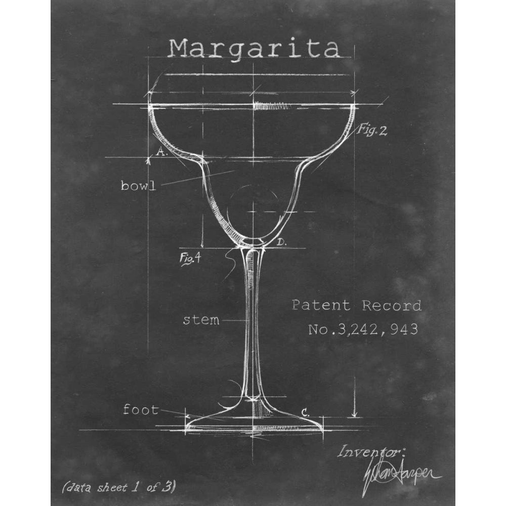 Barware Blueprint VI Poster Print - Ethan Harper-VARPDX106175Z Image 1