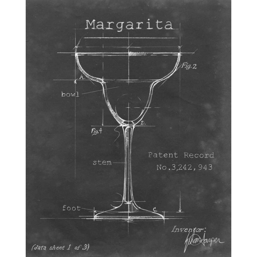 Barware Blueprint VI Poster Print - Ethan Harper-VARPDX106175Z Image 1