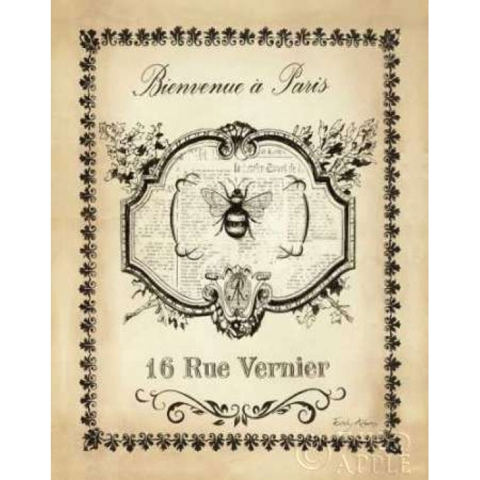 Paris Bees I Poster Print by Emily Adams-VARPDX10670 Image 1