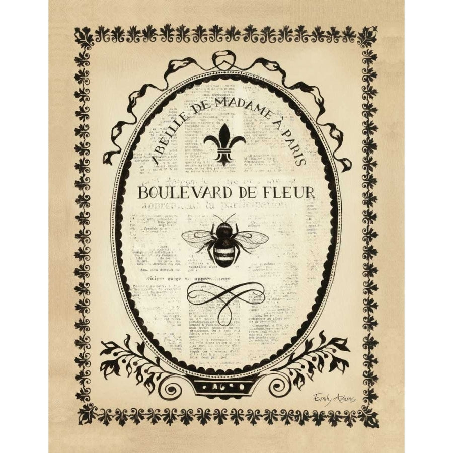 Paris Bees II Poster Print by Emily Adams-VARPDX10671 Image 1