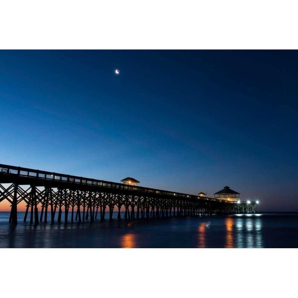 Moon at Folly Beach Poster Print - Danny Head-VARPDX106746Z Image 1