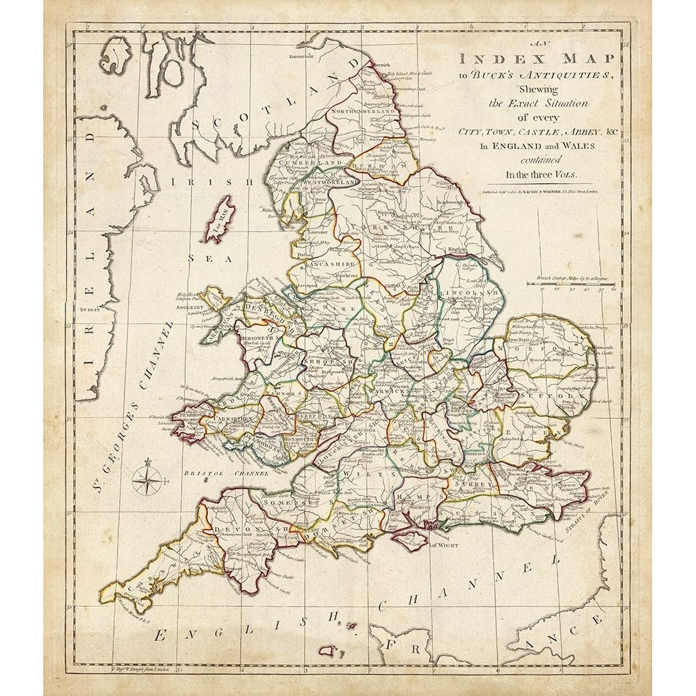 Towns Castles and Abbeys in England and Wales Poster Print - Unknown-VARPDX107395GG Image 1