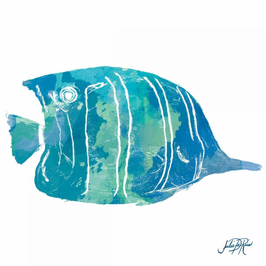 Watercolor Fish in Teal III Poster Print by Julie DeRice-VARPDX10748C Image 1