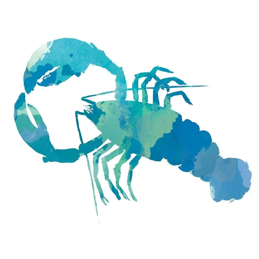 Watercolor Lobster in Teal Poster Print by Julie DeRice-VARPDX10748F Image 1