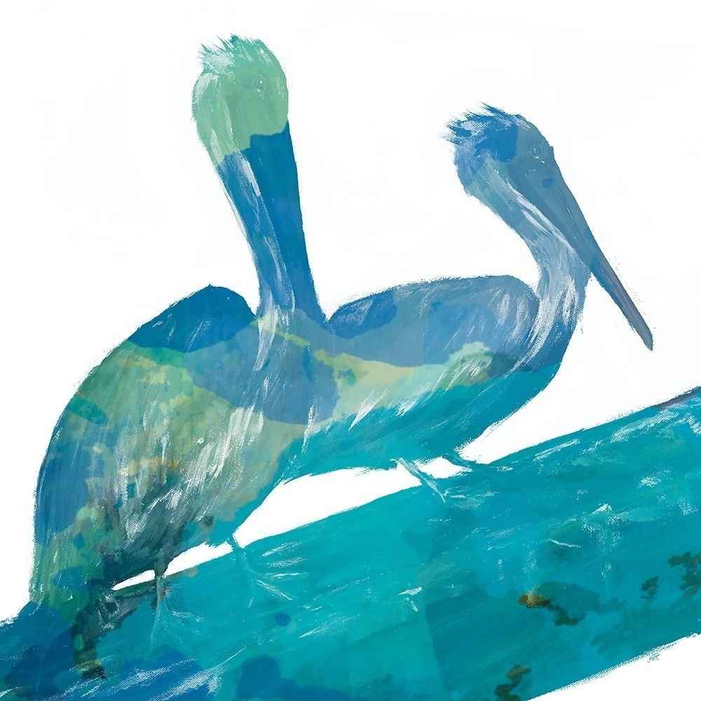 Watercolor Pelican Square 11 Poster Print by Julie DeRice-VARPDX10749J Image 1